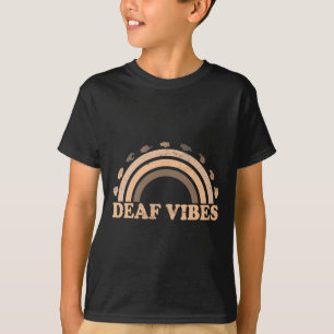 Hand Sign Language ASL Hand gesture deaf vibes awa T-Shirt