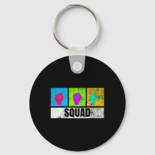 Hand Sign Language For Deaf Pride And Deaf Awarene Key Ring