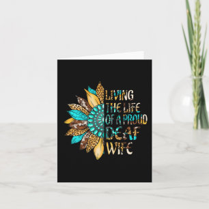 Hand sign language Living the life of a proud Deaf Card