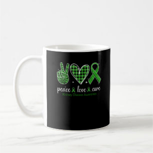 Hand Sign Peace Love Cure Kidney Disease Coffee Mug