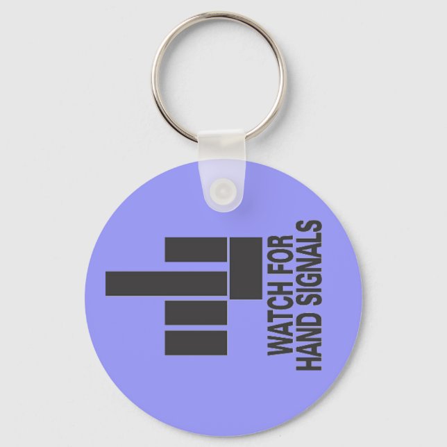 hand signals key ring (Front)