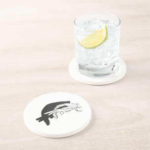Hand Silhouette Anteater Coaster