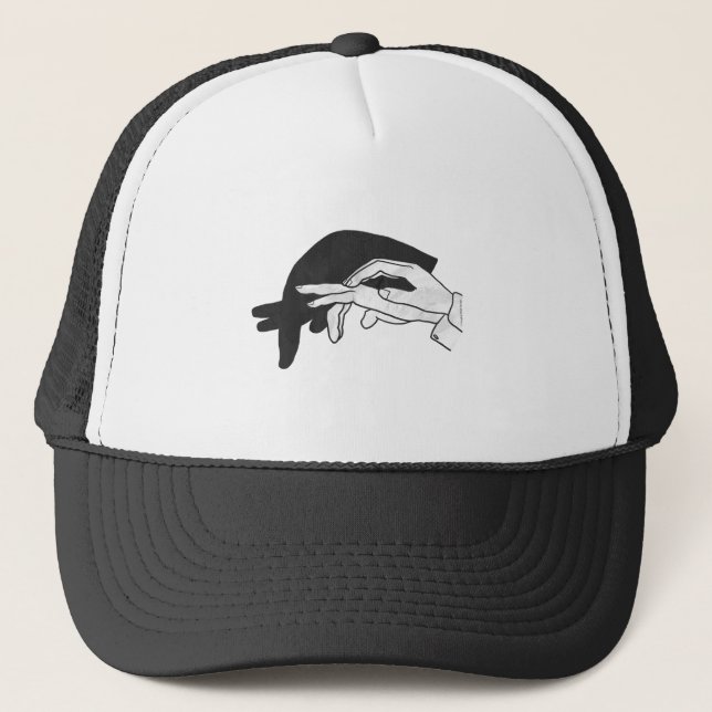 Hand Silhouette Anteater Trucker Hat (Front)