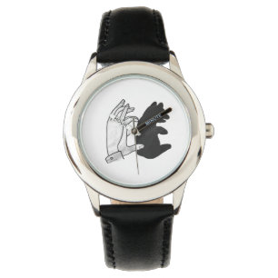 Hand Silhouette Bear Cub Watch