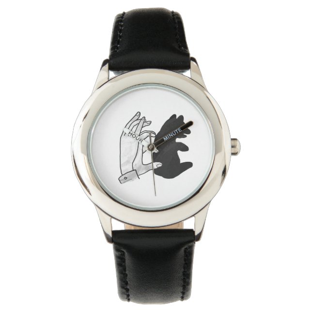 Hand Silhouette Bear Cub Watch (Front)