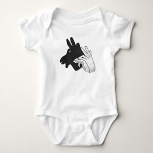 Hand Silhouette Billy Goat Baby Bodysuit