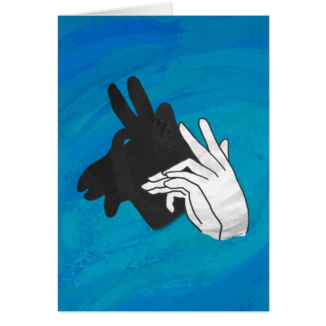 Hand Silhouette Billy Goat Blue (Front)