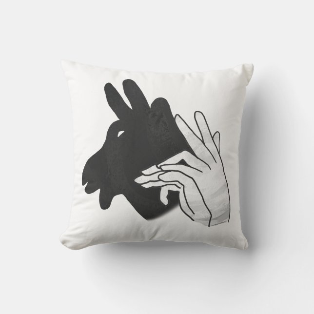 Hand Silhouette Billy Goat Cushion (Front)