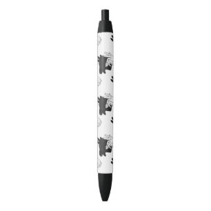 Hand Silhouette Billy Goat Grey Black Ink Pen