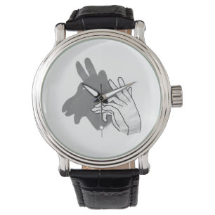 Hand Silhouette Billy Goat Grey Watch