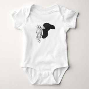 Hand Silhouette Camel Baby Bodysuit