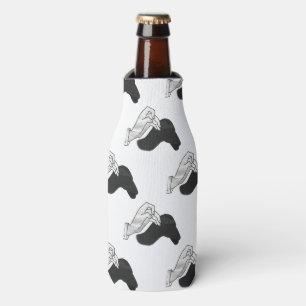 Hand Silhouette Camel Bottle Cooler