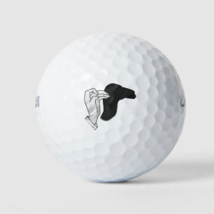 Hand Silhouette Camel Golf Balls