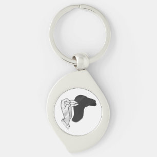 Hand Silhouette Camel Key Ring