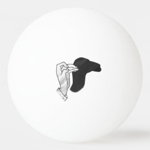 Hand Silhouette Camel Ping Pong Ball