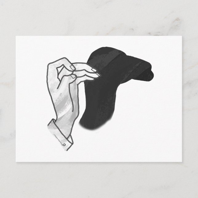 Hand Silhouette Camel Postcard (Front)