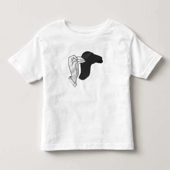 Hand Silhouette Camel Toddler T-Shirt (Front)