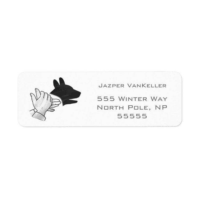 Hand Silhouette Dog (Front)