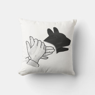 Hand Silhouette Dog Cushion