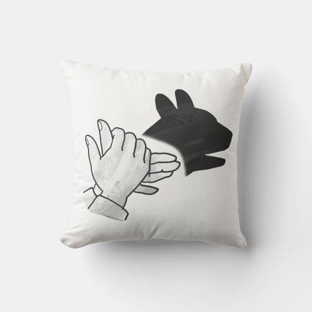 Hand Silhouette Dog Cushion (Front)