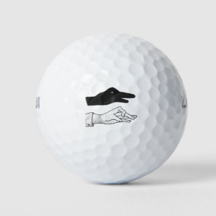 Hand Silhouette Duck Golf Balls