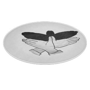 Hand Silhouette Eagle Cutting Board