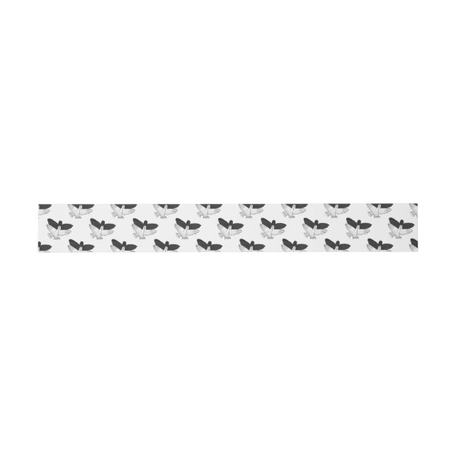 Hand Silhouette Eagle Invitation Belly Band (Flat)