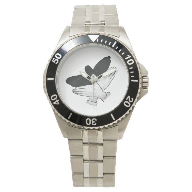 Hand Silhouette Eagle Watch (Front)