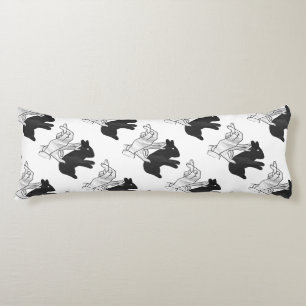 Hand Silhouette Rabbit Body Cushion