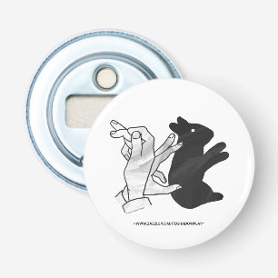 Hand Silhouette Rabbit Bottle Opener