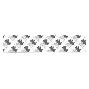 Hand Silhouette Rabbit Short Table Runner