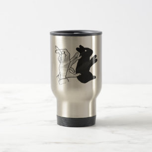 Hand Silhouette Rabbit Travel Mug