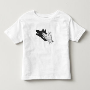 Hand Silhouette Wolf Toddler T-Shirt
