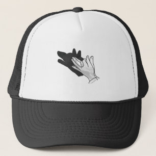 Hand Silhouette Wolf Trucker Hat