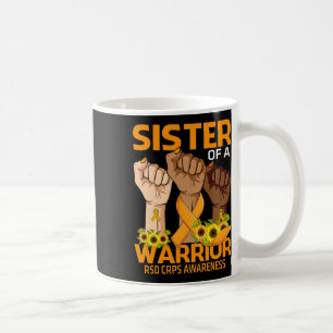 Hand Sister Of A Warrior Rsd Crps Awareness Sunflo Coffee Mug