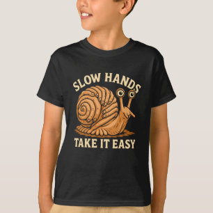 Hand Snail Art Handmade Snail Style T-Shirt