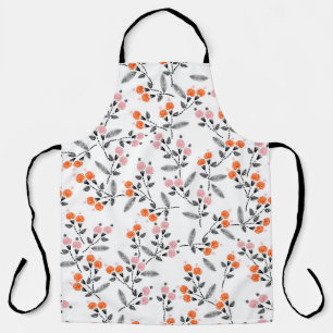 Hand stitch Embroidery Seamless pattern with liber Apron