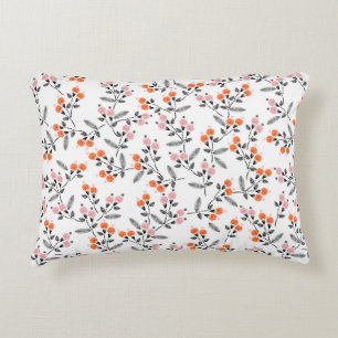 Hand stitch Embroidery Seamless pattern with liber Decorative Cushion