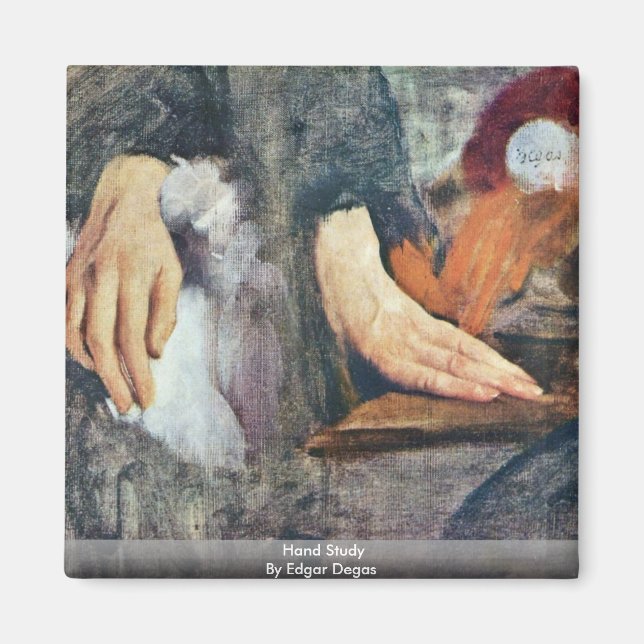 Hand Study By Edgar Degas Magnet (Front)
