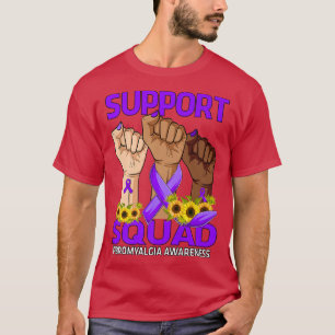 Hand Support Squad Fibromyalgia Awareness Sunflowe T-Shirt