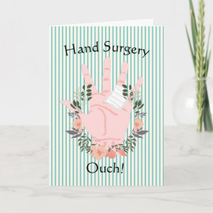 Hand Surgery Get Well Card with Hand