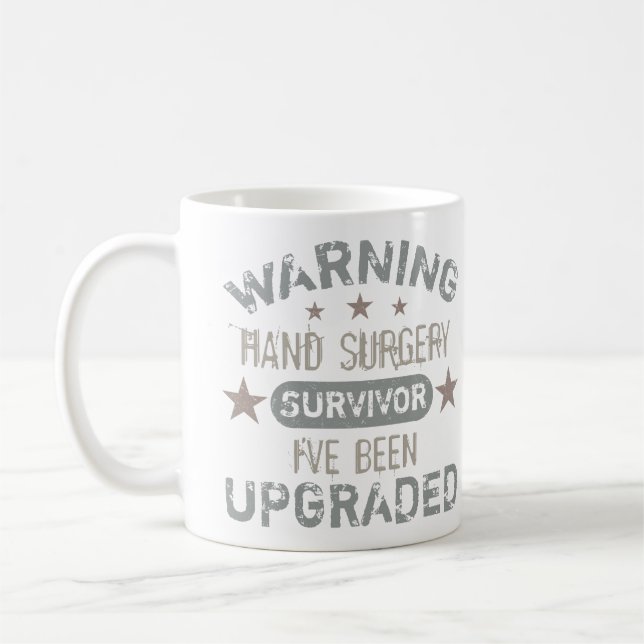 Hand Surgery Humour Upgraded Coffee Mug (Left)