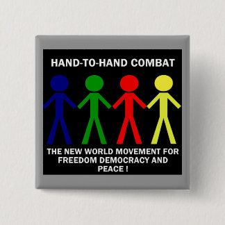 HAND-T0-HAND COMBAT... 15 CM SQUARE BADGE