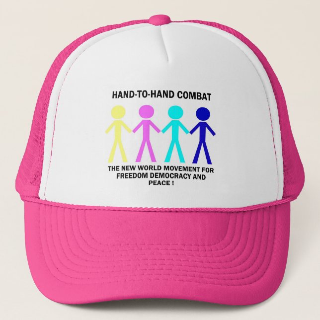 HAND-T0-HAND COMBAT... TRUCKER HAT (Front)