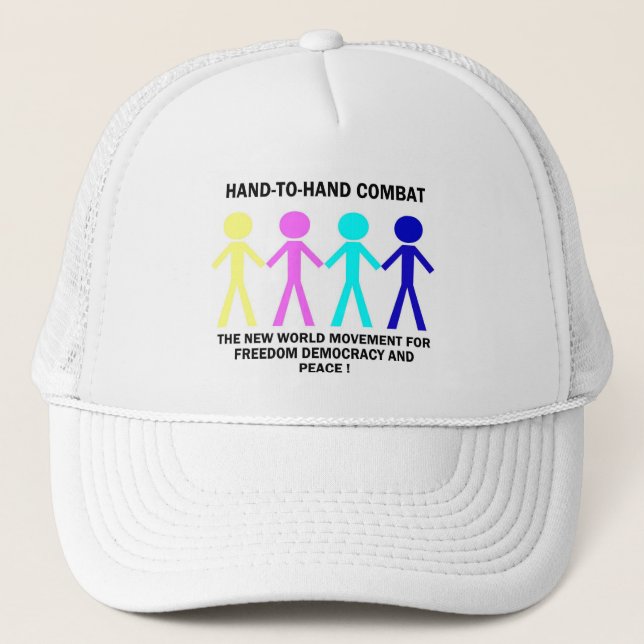 HAND-T0-HAND COMBAT... TRUCKER HAT (Front)