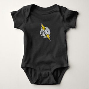Hand thunder bolt baby bodysuit