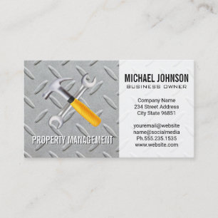 Hand Tools Construction Steel Business Card