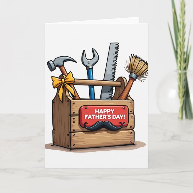 Hand Tools Fathers Day Image Card (Front)