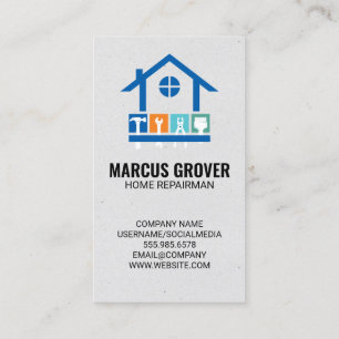 Hand Tools General Contractor Business Card