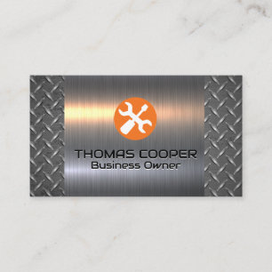 Hand Tools   Metallic Brushed   Steel Plated  Business Card